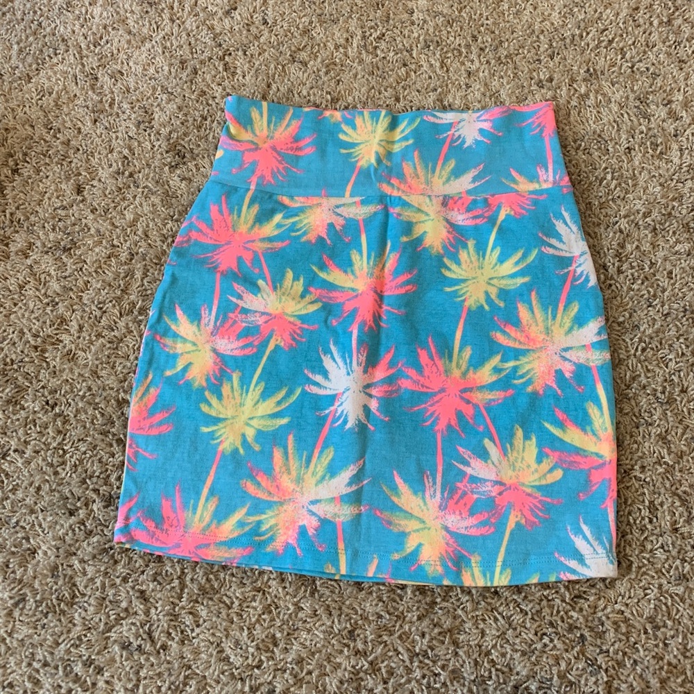 printed bodycon skirt NWT